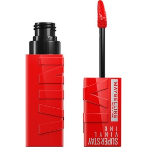 Maybelline Super Stay Vinyl Ink Liquid Lipstick - 25 Red-Hot - 0.14 Fl Oz: Shine Enhancing, Bright Tones, Single Container, Lip Makeup