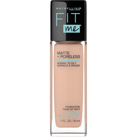 Maybelline New York Fit Me Matte Plus Poreless Foundation Makeup  Pure Beige  1 Fl Oz