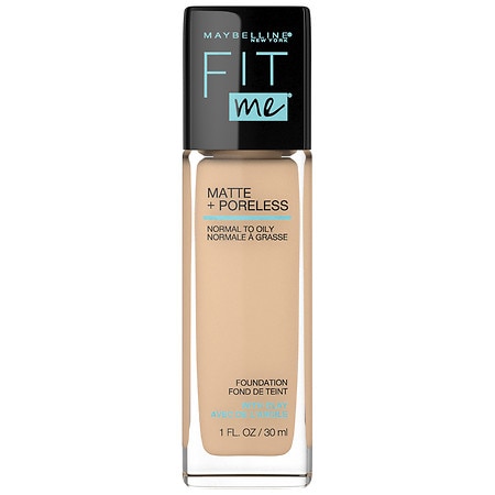Maybelline Fit Me Matte + Poreless Liquid Foundation Makeup  220 Natural Beige  1 Fl Oz
