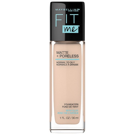 Maybelline Fit Me Matte + Poreless Liquid Foundation Makeup  120 Classic Ivory  1 Fl Oz