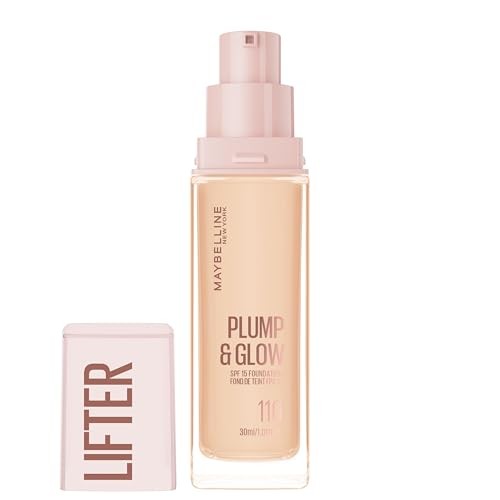 Maybelline Lifter Plump & Glow Foundation with Hyaluronic Acid - 110 - 1 Fl Oz