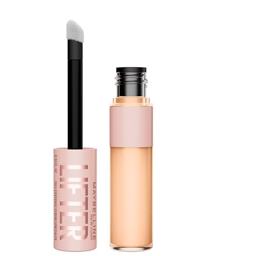 Maybelline Lifter Full Coverage Serum Concealer with Peptides & Caffeine - 30 - 0.33 Fl Oz: Moisturizing, Vegan, Noncomedogenic, Eyes