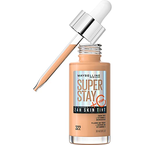 Maybelline New York Super Stay up to 24HR Skin Tint with Vitamin C, 322, 1 Oz | CVS