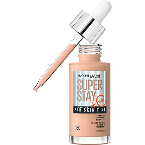 Maybelline New York Super Stay up to 24HR Skin Tint with Vitamin C, 130, 1 Oz | CVS