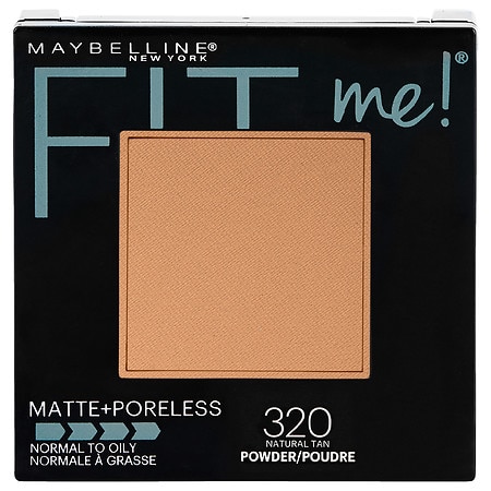 Maybelline Fit Me Matte Poreless Pressed Face Powder Makeup  Natural Tan  0.29 Oz