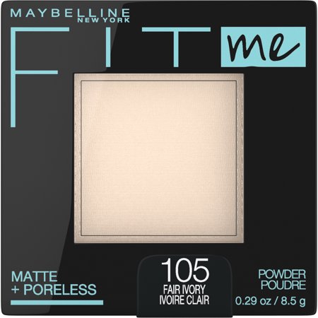 Maybelline Fit Me Matte Poreless Pressed Face Powder Makeup  Fair Ivory  0.29 Oz