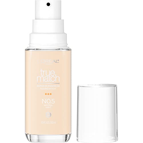 L'Oreal Paris True Match Super-Blendable Foundation Medium Coverage, N0.5, Light, 1 Fl Oz - 1 Oz | CVS