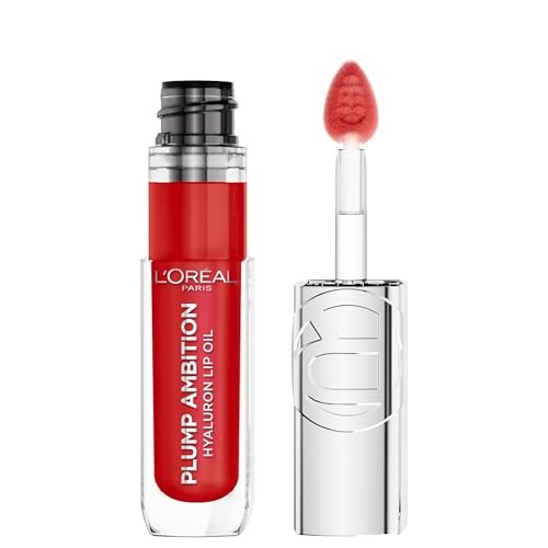 L'Oreal Paris Plump Ambition Hyaluron Lip Oil Plumping Lip Gloss - Rouge in Love -TONO 380