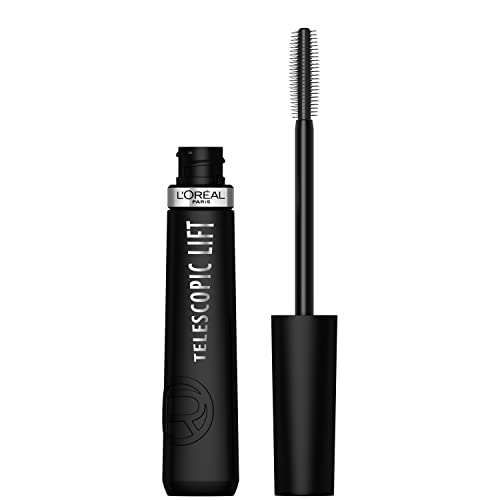 L'Oreal Paris Telescopic Lift Volumizing Mascara 36HR Wear - Blackest Black 990 - 0.33 Fl Oz