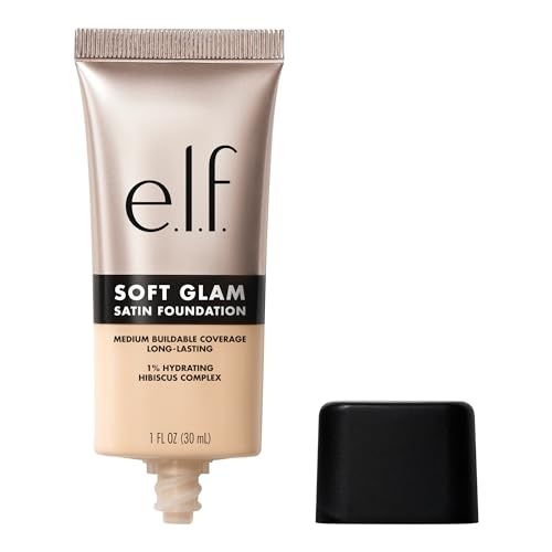 E.l.f. Soft Glam Satin Foundation - 13 Fair Neutral - 1 Fl Oz: Paraben-Free, Vegan, Medium Coverage, Liquid Form