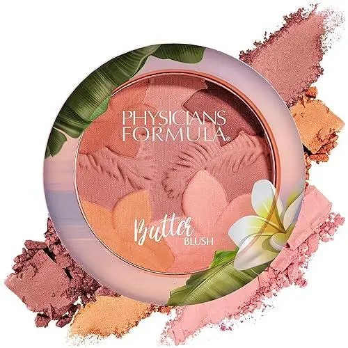 Physicians Formula Murumuru Butter Matte Monoi Blush - Mauvey Mattes - 0.15oz: Paraben-Free, Vegan, Buildable Coverage, Medium Tones