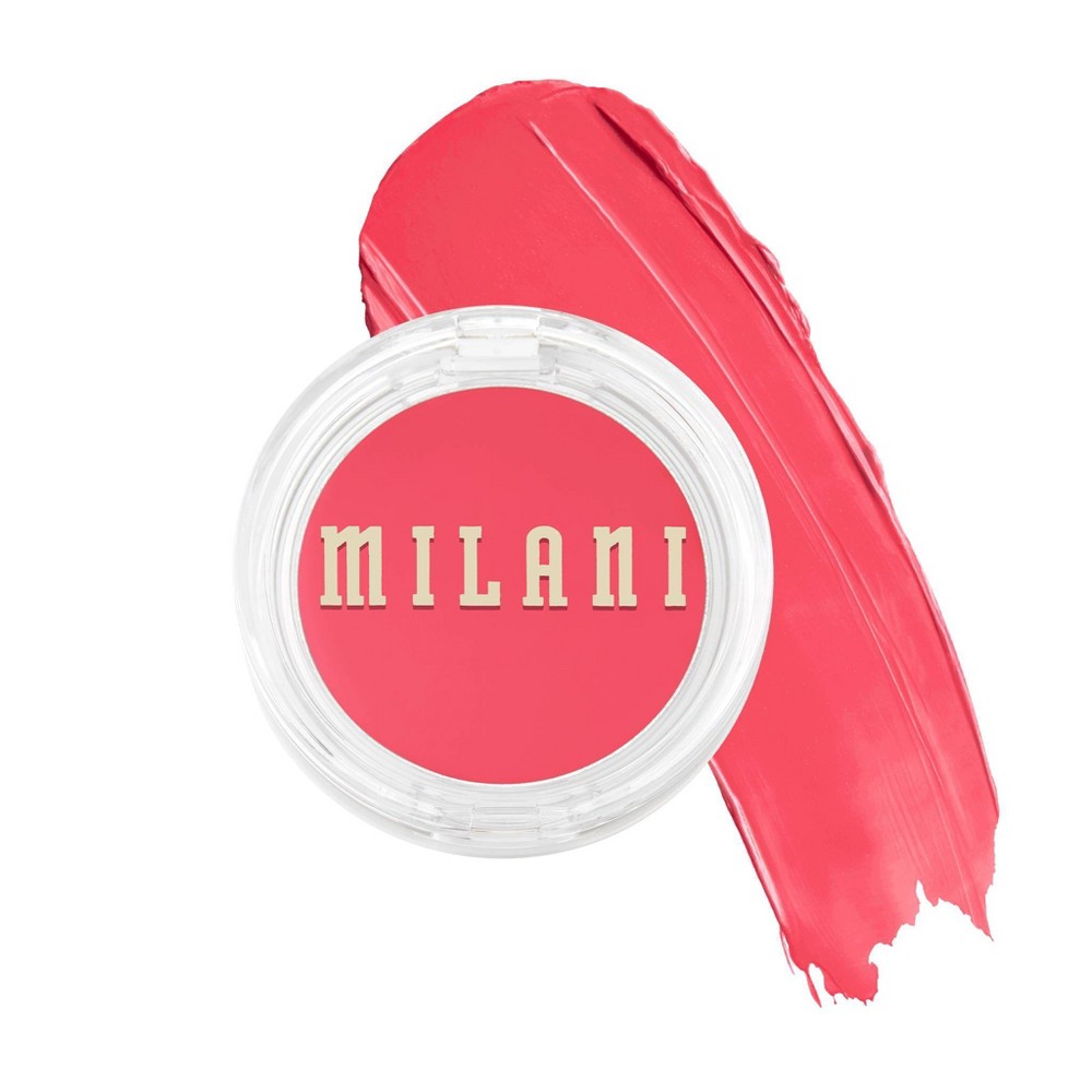 Milani Cheek Kiss Cream Blush - Coral Crush 120 - 0.21 Fl Oz: Brightening, Face and Cheek Application, Dewy Finish, Buildable Coverage