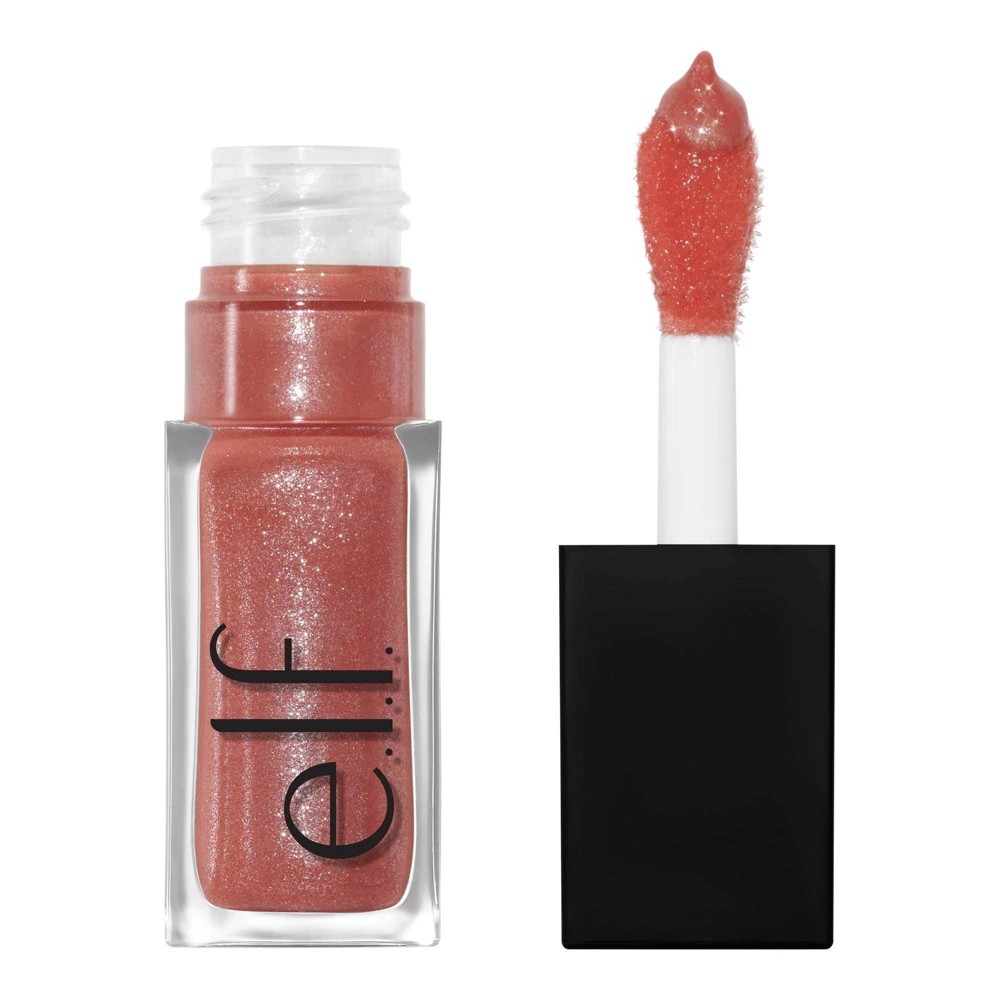 E.l.f. Glow Reviver Lip Oil Glimmer - Princess Cut - 0.25 Fl Oz: Moisturizing, Paraben-Free, Vegan, Gloss Finish