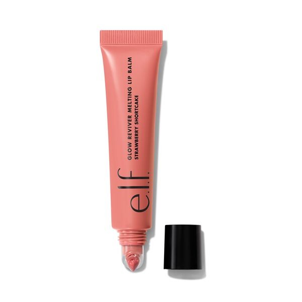 E.l.f. Glow Reviver Melting Lip Balm - Strawberry Shortcake - 0.52oz: Shine Enhancing, Nourishing, Gloss, Paraben-Free