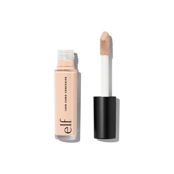 E.l.f. 16HR Camo Concealer - Light Beige - 0.203 Fl Oz: Full Coverage, Buildable, Satin Finish, for Face