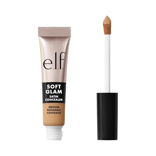 E.l.f. Soft Glam Satin Concealer - 22 Light Warm - 0.21 Fl Oz: Medium Coverage, Liquid, Face Application, Paraben-Free