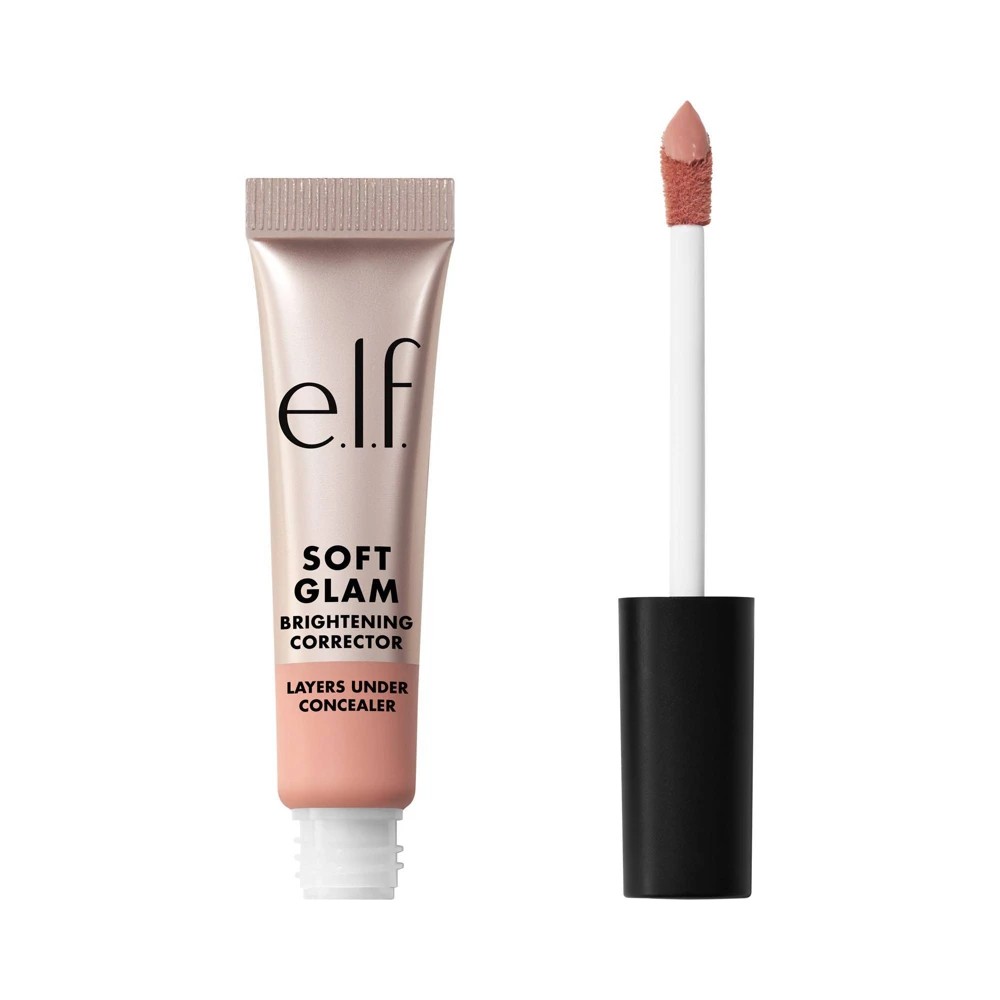 E.l.f. Soft Glam Brightening Corrector - Light Pink - 0.21 Fl Oz: Medium Coverage, Liquid Form, Vegan, Face Application