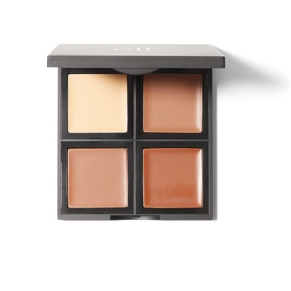 E.l.f. Cream Contour Palette - 0.43oz: Medium Tones, Semi-Matte, Paraben-Free, Vegan