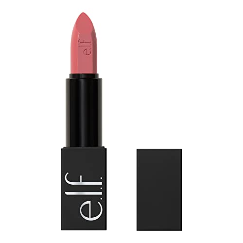 E. L.f. Cosmetics O Face Satin Lipstick in Dusty Mauve - Vegan and Cruelty-Free Makeup