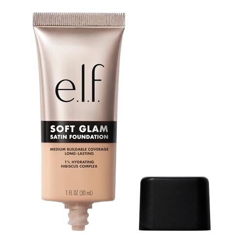E.l.f. Soft Glam Satin Foundation - 25 Light Neutral - 1 Fl Oz: Liquid, Medium Buildable Coverage, Vegan, Paraben-Free