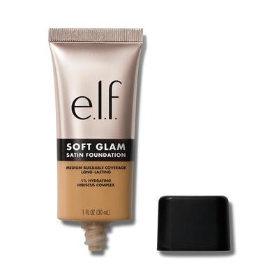 E.l.f. Soft Glam Satin Foundation - 40 Tan Warm - 1 Fl Oz: Paraben-Free, Medium Coverage, Liquid Formulation, Vegan