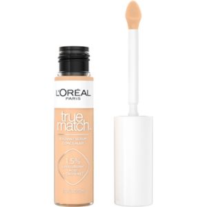 L'Oreal Paris True Match Radiant Serum Concealer: Hydrating, Medium Coverage, Paraben-Free, Vegan, Includes Caffeine