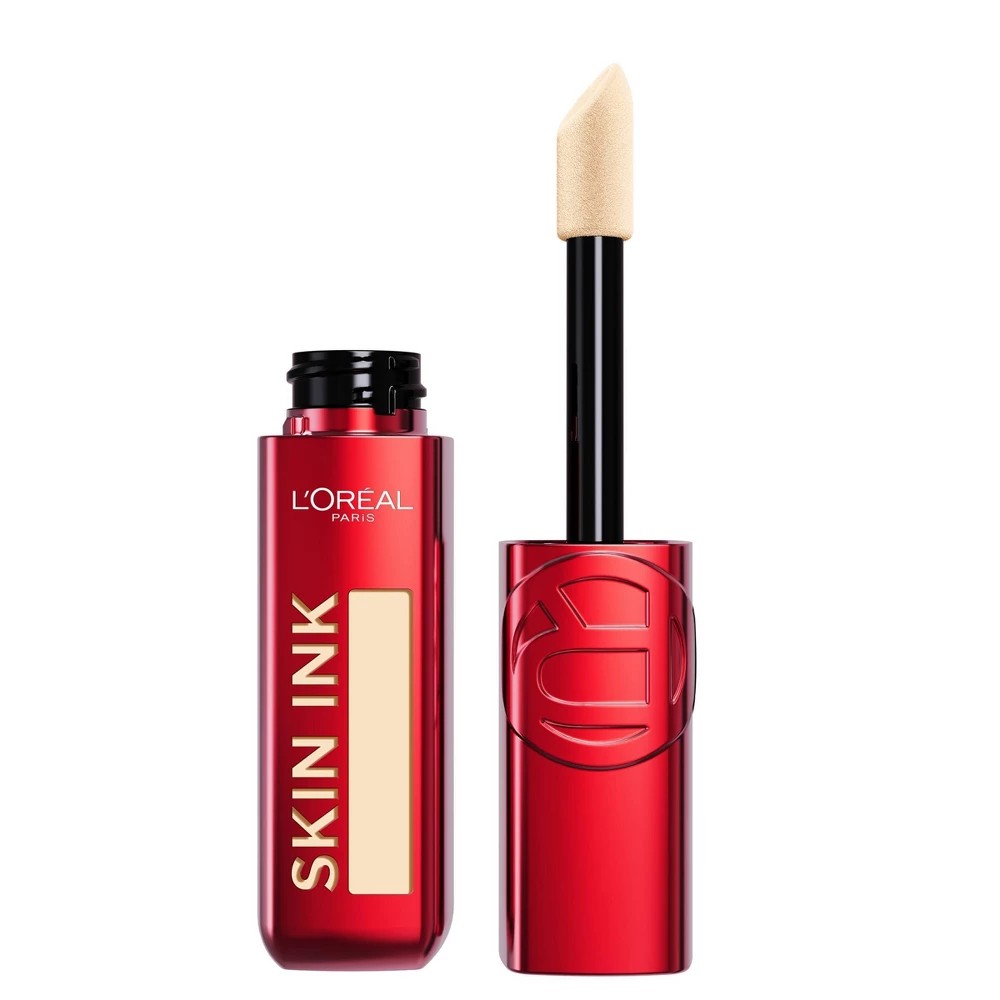 L'Oreal Paris Infallible Skin Ink Matte 2-in-1 Foundation and Concealer - 40 Fair Warm - 0.5 Fl Oz: Face Application, Liquid, Buildable Coverage