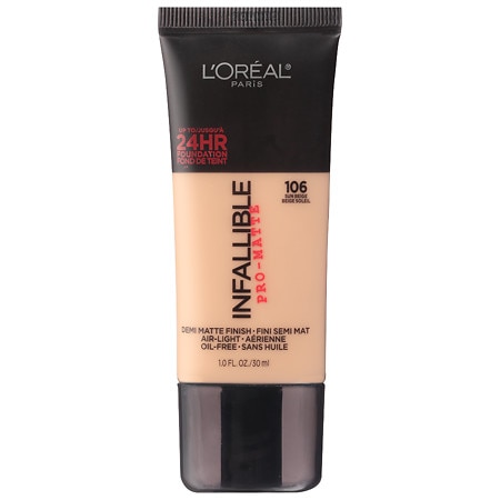 L Oreal Paris Infallible Pro-Matte Blendable Foundation  Oil Free  106 Sun Beige  1 Fl. Oz