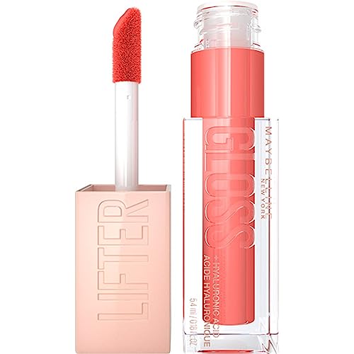 Maybelline Maybelline Lifter Gloss, Hydrating Lip Gloss with Hyaluronic Acid, High Shine for Fuller Looking Lips, XL Wand 5.4 ML ORANGE