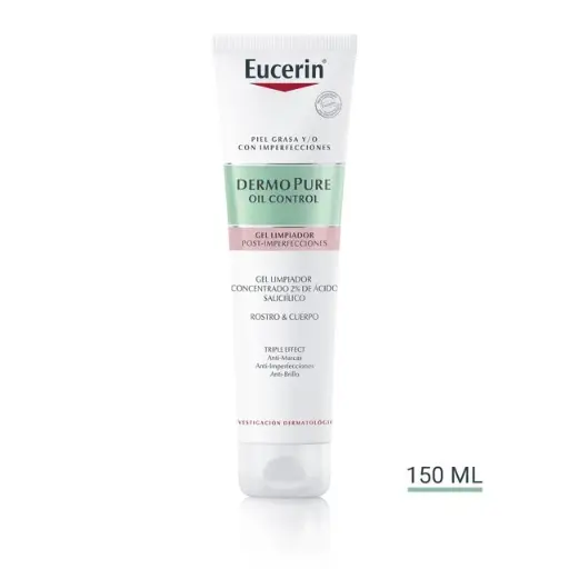 Eucerin DermoPure Oil Contro Gel Limpiador Post - Imperfecciones 