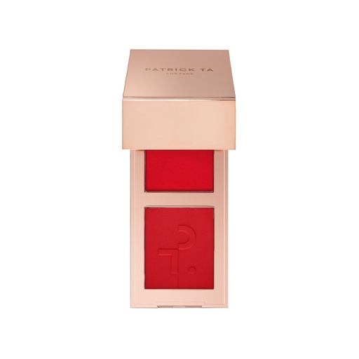 Mini Major Headlines Double-Take Crème & Powder Blush Duo - She Left Me on Red (Warm Vivid Red)