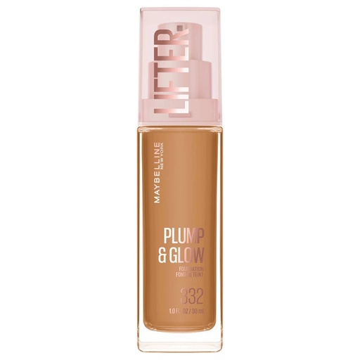 Maybelline Lifter Plump & Glow Foundation with Hyaluronic Acid - 332 - 1 Fl Oz