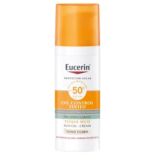 Eucerin Oil Control Tinted Toque Seco Tono Claro 