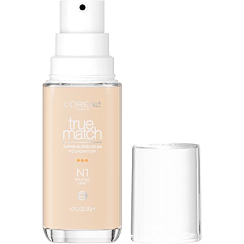 [071249671801] L'Oreal Paris True Match Super Blendable Foundation - N1 - 1 Fl Oz: Medium Coverage, Finish, Alcohol-Free