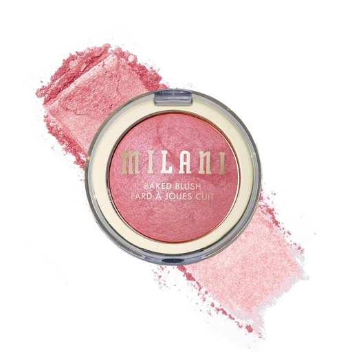 Milani Baked Blush - Dolce Pink: Vegan, Brightening, Buildable Coverage, Cheek Application