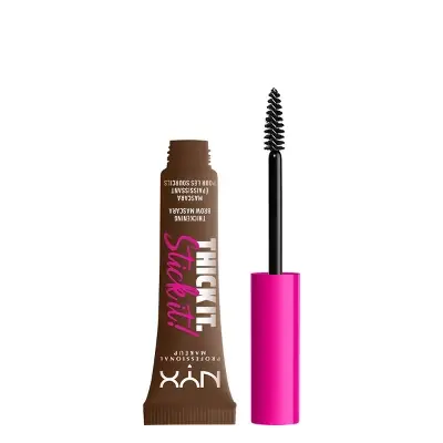 NYX Professional Makeup Thick It Stick It Brow Gel Mascara - Brunette - 0.23 fl oz: Filling & Shaping Enhancer