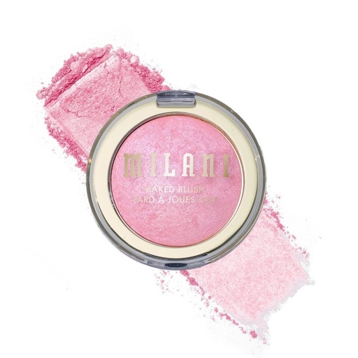 Milani Baked Blush - Pink Panna Cotta: Vegan, Brightening, Buildable Coverage, Pressed Powder