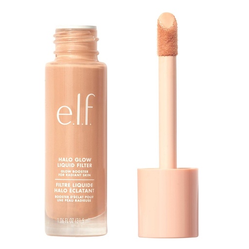 E.l.f. Halo Glow Liquid Filter Highlighter - 3 Light/Medium - 1.06 Fl Oz: Paraben-Free, Contains Hyaluronic Acid, Vegan
