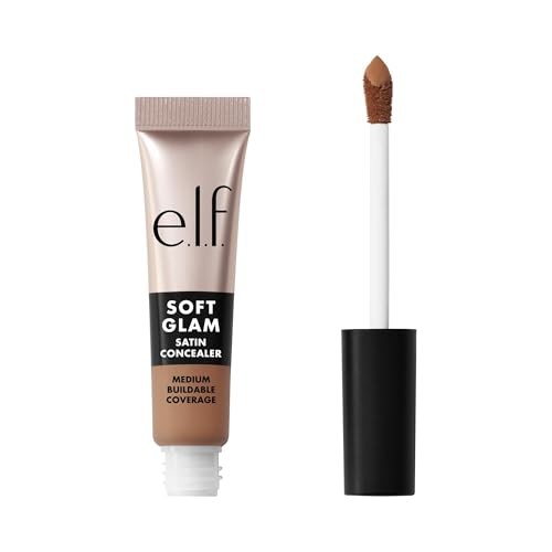 [609332851887] E.l.f. Soft Glam Satin Concealer - 31 Medium Neutral - 0.21 Fl Oz: Medium Coverage, Paraben-Free, Liquid Form, Face Application