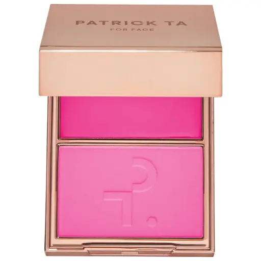 Major Headlines Double-Take Crème & Powder Blush Duo - She's Giving (Vibrant Blue Pink)